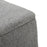 LumiSource Stout Ottoman in Grey Noise Fabric