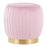 LumiSource Tania Ottoman in Gold Steel/Pink Velvet - OT-TANIAAUVPK