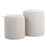 LumiSource Tray Nesting Ottoman Set, Cream Fabric/Natural Wood - OT-TRAYNESTCRNA