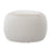 LumiSource Tray Pouf in Cream Velvet/Natural Wood - OT-TRAYPOUFNAVCR