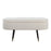 LumiSource Harvey Storage Bench, Black/Cream/Gold