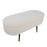 LumiSource Harvey Storage Bench, Black/Cream/Gold
