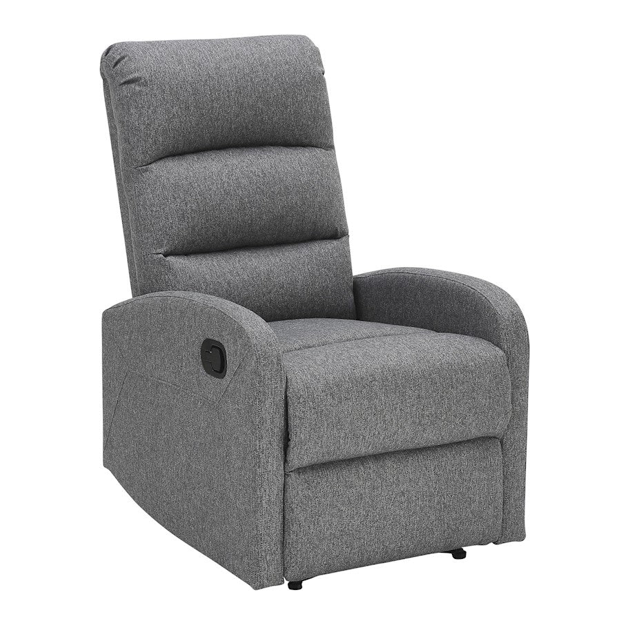 LumiSource Dormi Recliner Chair, Charcoal Fabric - RCL-DORMICHAR