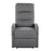 LumiSource Dormi Recliner Chair, Charcoal Fabric