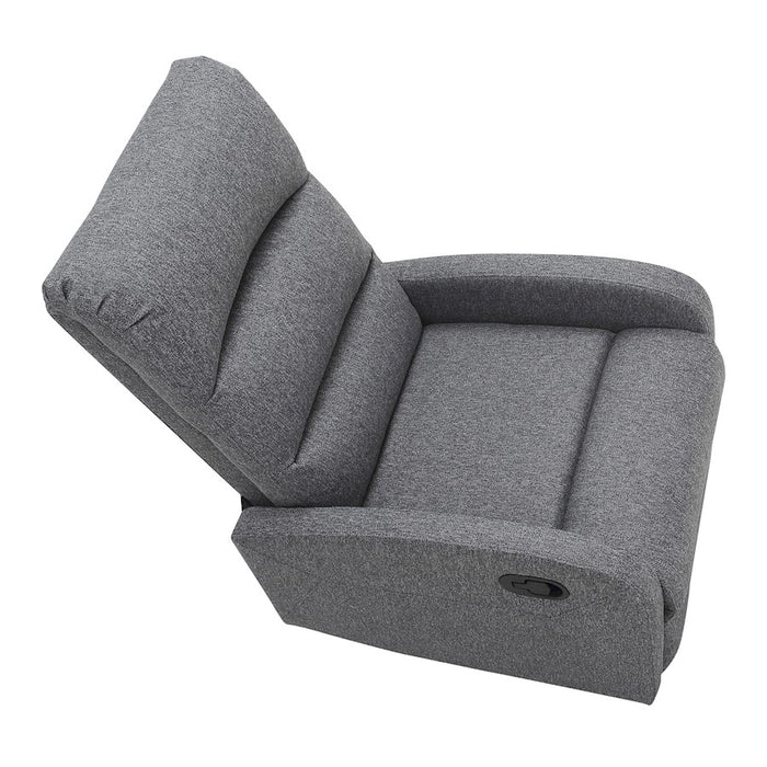 LumiSource Dormi Recliner Chair, Charcoal Fabric