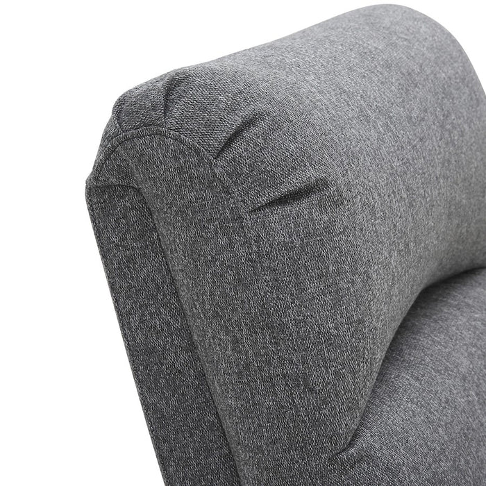 LumiSource Dormi Recliner Chair, Charcoal Fabric