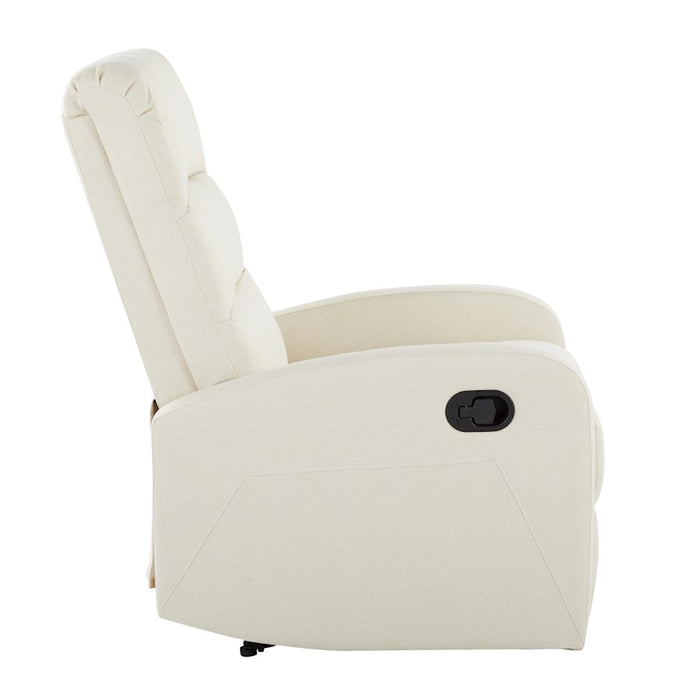 LumiSource Dormi Recliner Chair, Cream Fabric