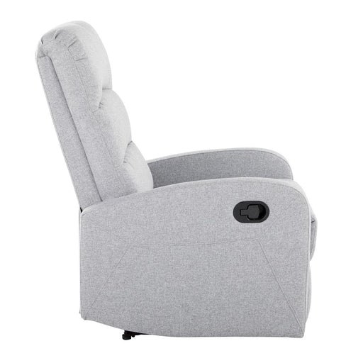 LumiSource Dormi Recliner Chair, Grey Fabric