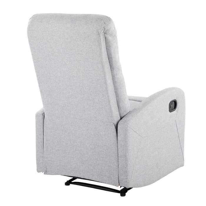 LumiSource Dormi Recliner Chair, Grey Fabric