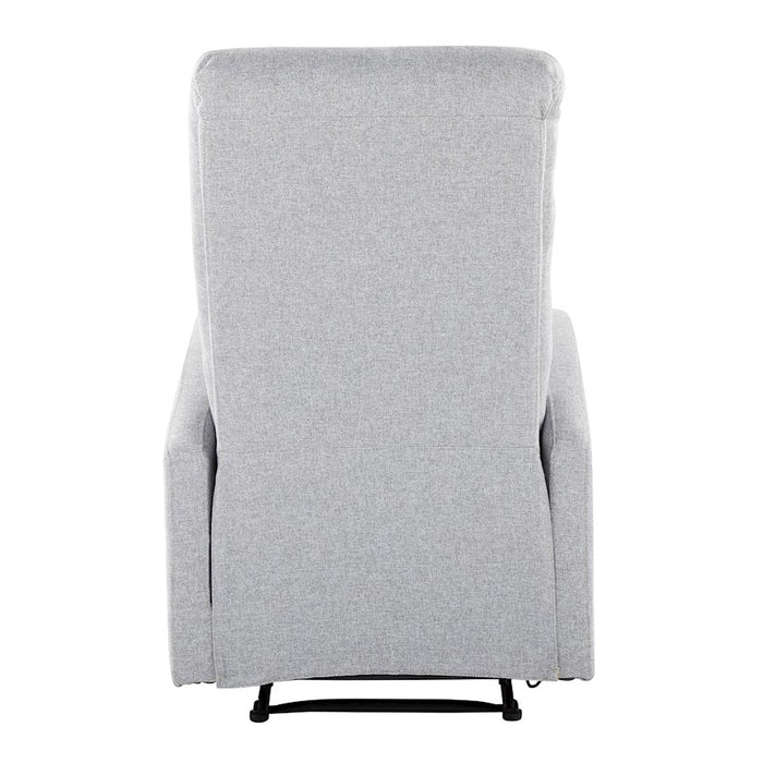 LumiSource Dormi Recliner Chair, Grey Fabric