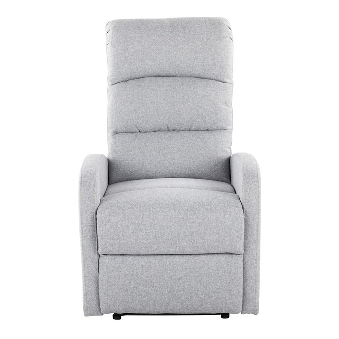 LumiSource Dormi Recliner Chair, Grey Fabric