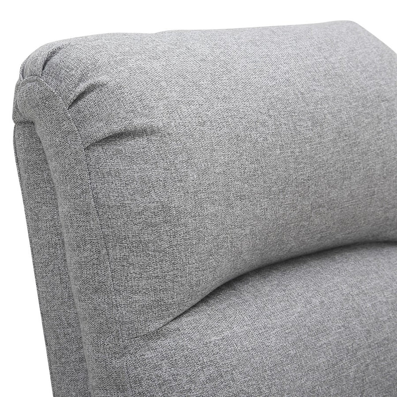 LumiSource Dormi Recliner Chair, Grey Fabric
