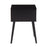 LumiSource Bora Bora Side Table in Black Wood/Rattan