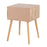 LumiSource Bora Bora Side Table in Natural Wood/Rattan