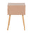 LumiSource Bora Bora Side Table in Natural Wood/Rattan
