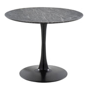 LumiSource Pebble Mod Table, Black Metal - T30-PEBMODBKBK