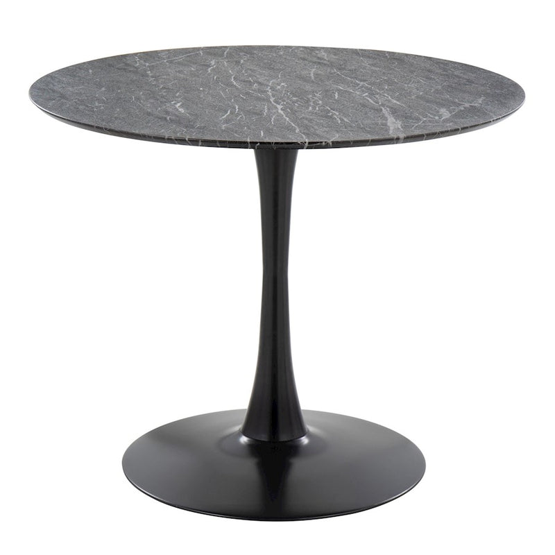 LumiSource Pebble Mod Table, Black Metal - T30-PEBMODBKBK