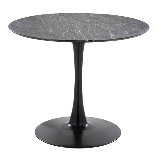 LumiSource Pebble Mod Table, Black Metal - T30-PEBMODBKBK