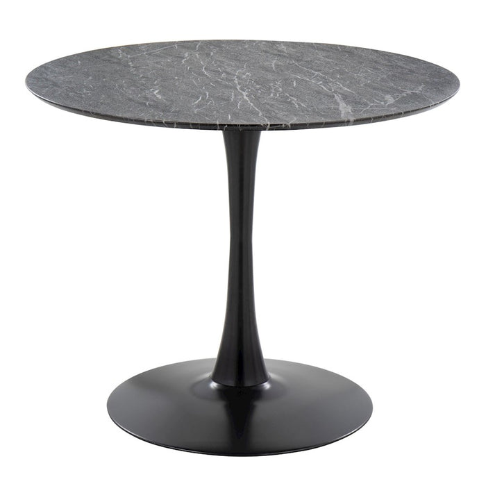 LumiSource Pebble Mod Table, Black Metal - T30-PEBMODBKBK