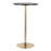 LumiSource Pebble Table in Gold Metal/Black MDF - T3042-PEBAUBK