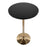 LumiSource Pebble Table in Gold Metal/Black MDF