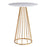 LumiSource Canary Counter Table in Gold Steel/White MDF - T36-CANARY2AUW