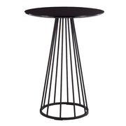 LumiSource Canary Counter Table in Black Steel/Black MDF - T36-CANARY2BKBK