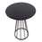 LumiSource Canary Counter Table in Black Steel/Black MDF
