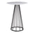 LumiSource Canary Counter Table in Black Steel/White MDF - T36-CANARY2BKW