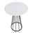 LumiSource Canary Counter Table in Black Steel/White MDF