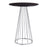 LumiSource Canary Counter Table in Chrome/Black MDF - T36-CANARY2CHRMBK