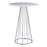 LumiSource Canary Counter Table in Chrome/White MDF - T36-CANARY2CHRMW