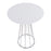 LumiSource Canary Counter Table in Chrome/White MDF