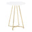 LumiSource Cece Counter Table in Gold Steel/White MDF - T36-CECE2AUW