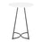 LumiSource Cece Counter Table in Black Metal/White MDF