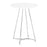 LumiSource Cece Counter Table in Chrome Metal/White MDF - T36-CECE2CHRMW