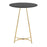 LumiSource Cece Canary Counter Table in Gold Steel/Black MDF