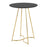 LumiSource Cece Canary Counter Table in Gold Steel/Black MDF