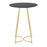 LumiSource Cece Canary Counter Table in Gold Steel/Black MDF