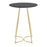 LumiSource Cece Canary Counter Table in Gold Steel/Black MDF