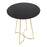 LumiSource Cece Canary Counter Table in Gold Steel/Black MDF