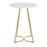 LumiSource Cece Canary Counter Table in Gold Steel/White MDF