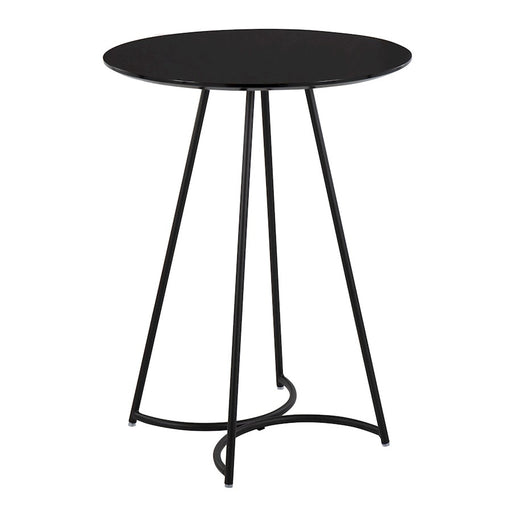 LumiSource Cece Canary Counter Table, Black Steel/Black MDF - T36-CECECNRY2BKBK