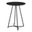 LumiSource Cece Canary Counter Table, Black Steel/Black MDF