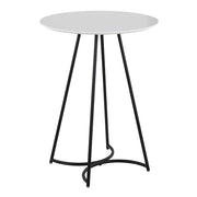 LumiSource Cece Canary Counter Table in Black Steel/White MDF - T36-CECECNRY2BKW