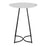 LumiSource Cece Canary Counter Table in Black Steel/White MDF