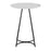 LumiSource Cece Canary Counter Table in Black Steel/White MDF