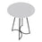 LumiSource Cece Canary Counter Table in Black Steel/White MDF