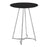 LumiSource Cece Canary Counter Table, Chrome/Black - T36-CECECNRY2CHRMBK