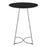 LumiSource Cece Canary Counter Table, Chrome/Black